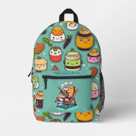 Mochila Impresa Kawaii Cute Personalizado Ramen