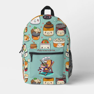 Mochila Impresa Kawaii Cute Personalizado Ramen