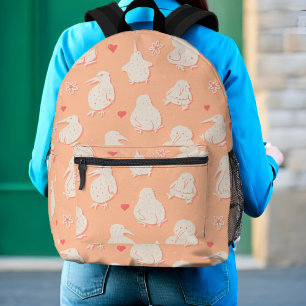 Mochila Impresa Kawaii Kiwi Bird Butt Cute Peach Funny Chica