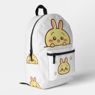 Mochila Impresa Kawaii Yellow Bunny Backpack - Cute School