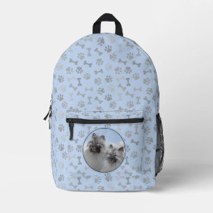 Mochila Impresa Keeshond Pair de Kees pintura animal original