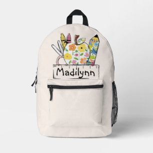 Mochila Impresa Kit creativo: suministros escolares personalizados
