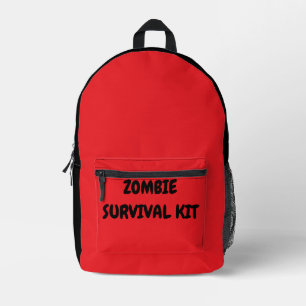 Mochila Impresa Kit de supervivencia zombie