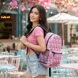 Mochila Impresa Kitty Printed Backpack