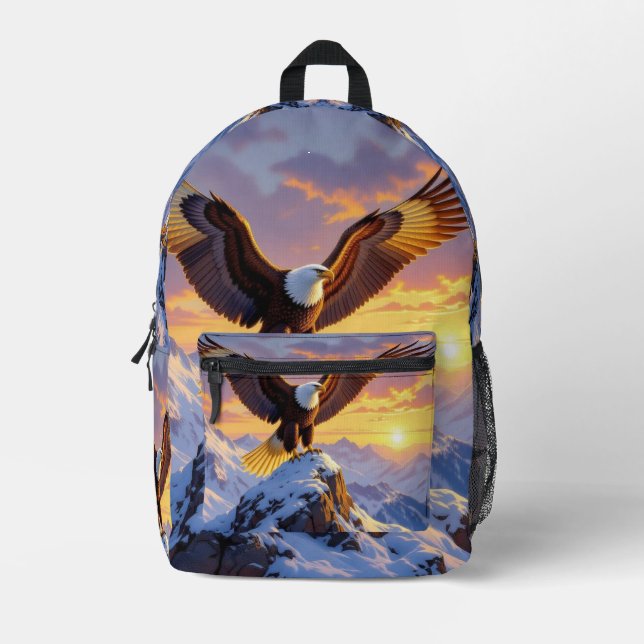 Mochila Impresa König der Lüfte Der majestätische Weißkopfseeadler (Anverso)