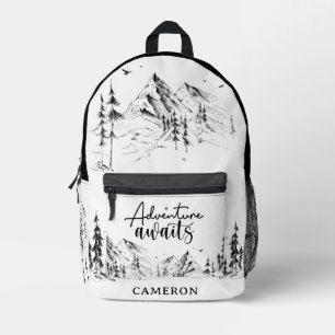 Mochila Impresa La aventura de la naturaleza personalizada de las 