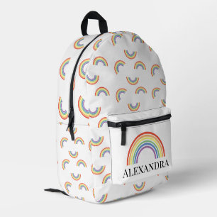 Mochila Impresa La colorida permanencia del arcoiris feliz positiv