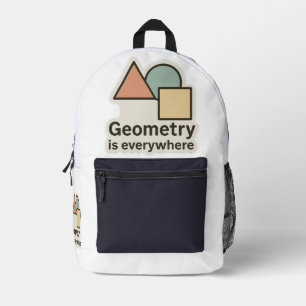 Mochila Impresa La Geometría Está Por Todas Partes Pegatina - Form