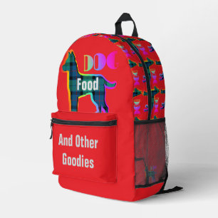 Mochila Impresa La Mejor Comida Para Perros Y Otras Cosas Divertid