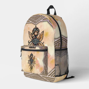 Mochila Impresa La melodía de la naturaleza, la danza del hada flo