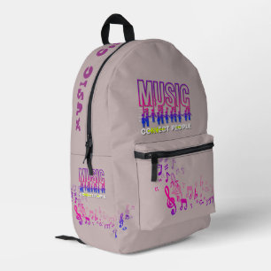 Mochila Impresa La música conecta a la gente