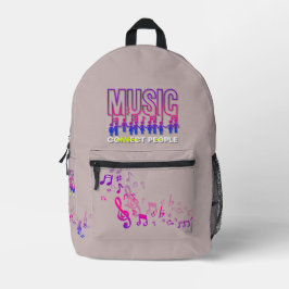 Mochila Impresa La música conecta a la gente |