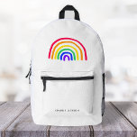 Mochila Impresa La obra de arte propia de tu hijo | Cargar dibujos<br><div class="desc">Sube el dibujo de tu hijo, pintándolo o dibujándolo con esta plantilla fácil y versátil. ¡Un regalo maravillosamente personal y personalizado! ¡Simplemente sube los dibujos o pintura de tu hijo o hija tomando una foto o escaneando en tu computadora para hacer un diseño verdaderamente único y personal! ¡Una elección adorable...</div>