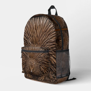 Mochila Impresa La pluma de la naturaleza: El equidna australiano 