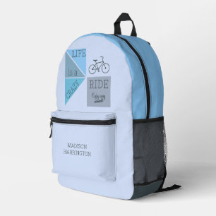 Mochila Impresa La vida de nombre personalizado es un viaje loco