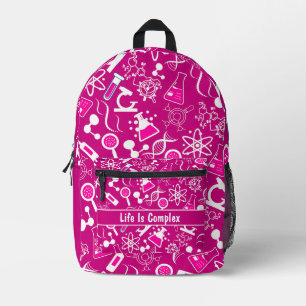Mochila Impresa la vida moderna de la bioquímica rosada es complej