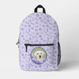 Mochila Impresa Labrador Recuperador Pintura de Cachorro Original