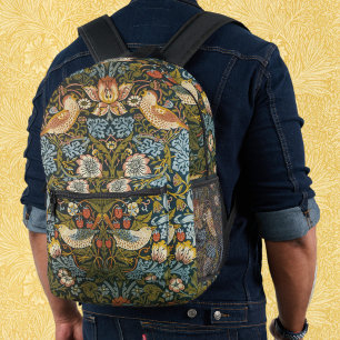Mochila Impresa Ladrones de Fresas por William Morris, Arte Antigu