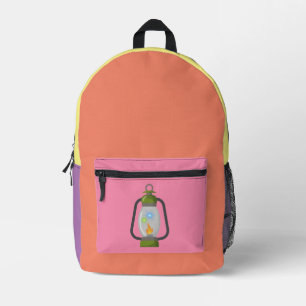Mochila Impresa lámpara antigua