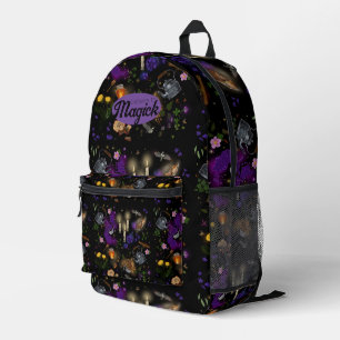 Mochila Impresa Las brujas producen el patrón de té y Cottagecore
