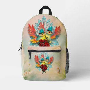 Mochila Impresa Las lindas aves de buen humor.