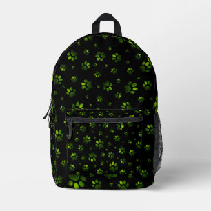 Mochila Impresa Las pastas imprimen un purpurina verde oscuro bril