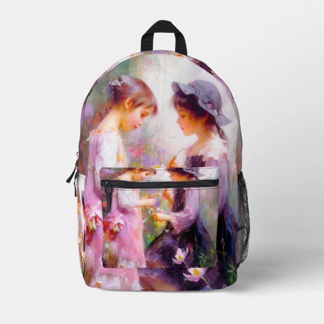 Mochila Impresa Lavanda (Anverso)