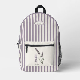 Mochila Impresa Lavanda este. Naturaleza