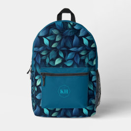 Mochila Impresa Leaf Print Backpack | Botanical Pattern School Bac