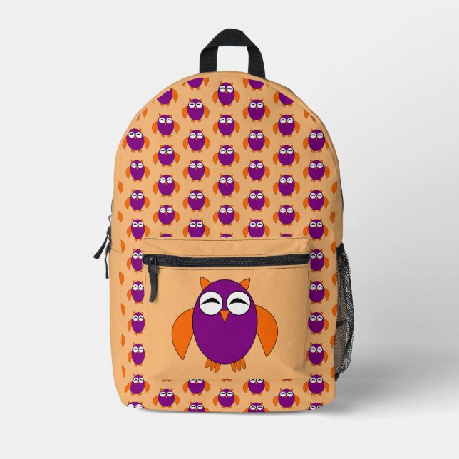 Mochila Impresa Lechuza Cute Halloween (Anverso)