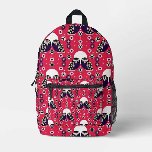 Mochila Impresa Lechuza de Arte Popular (Anverso)