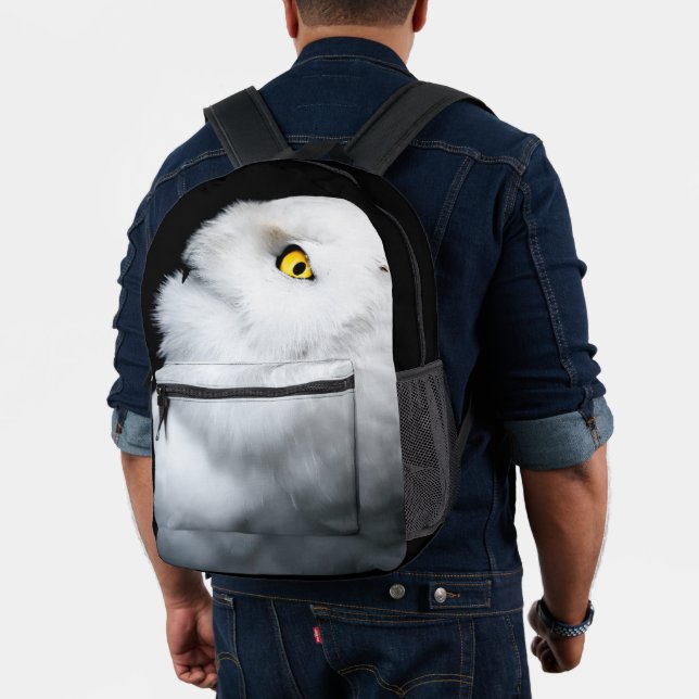 Mochila Impresa Lechuza nevada blanca (Insitu (Modelo))