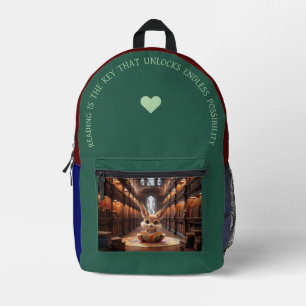 Mochila Impresa Leer es la clave