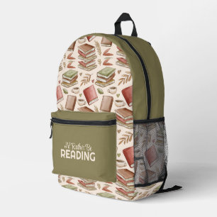 Mochila Impresa Leer libros amar