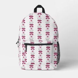 Mochila Impresa Leer más libros Halloween Ghost Pink