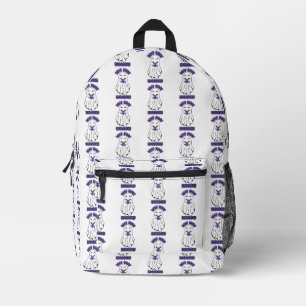Mochila Impresa Leer más libros Halloween Ghost Purple