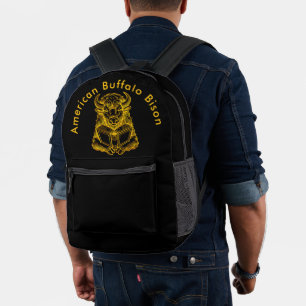 Mochila Impresa Leer un libro con expresión curiosa