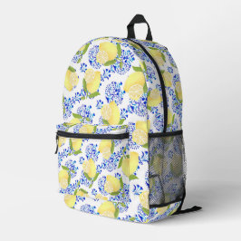 Mochila Impresa Lemon Motif Love White
