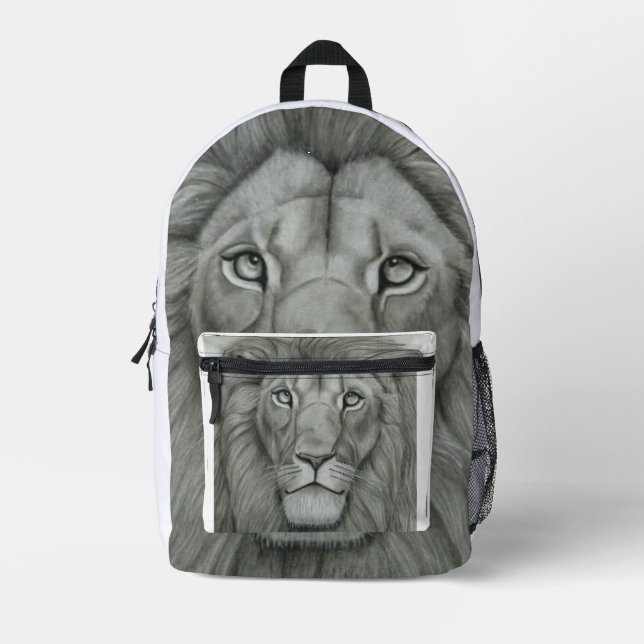 Mochila Impresa León Majestuoso (Anverso)