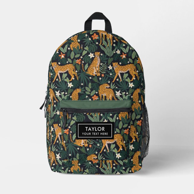 Mochila Impresa Léopard Jungle Animal (Anverso)
