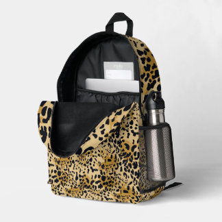 Mochila Impresa Leopard Print Cut BagPack