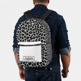 Mochila Impresa Leopardo de la nieve