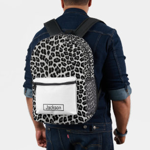 Mochila Impresa Leopardo de las nieves 