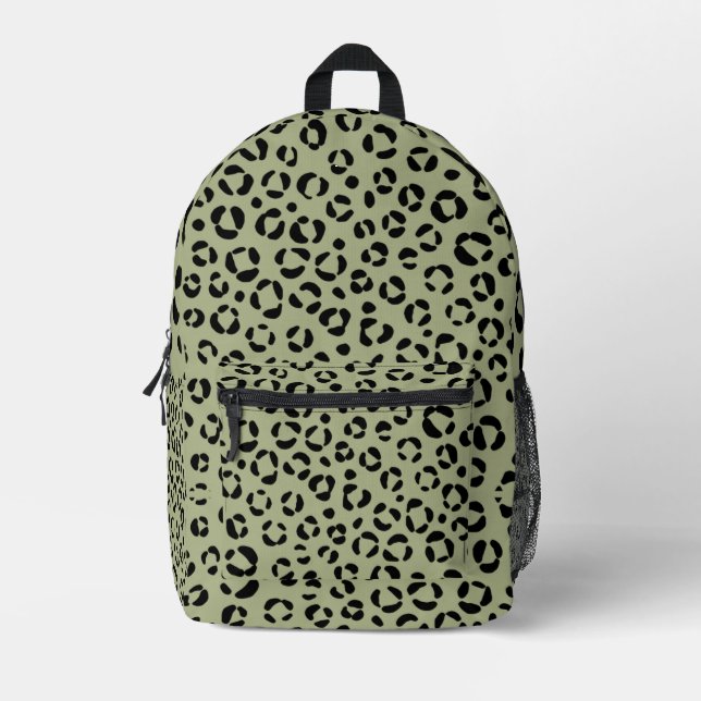 Mochila Impresa Leopardo sage (Anverso)