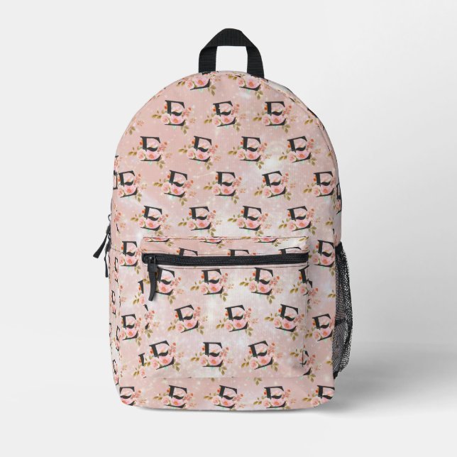 Mochila Impresa Letra E (Anverso)