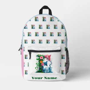 Mochila Impresa Letra E Personalizada