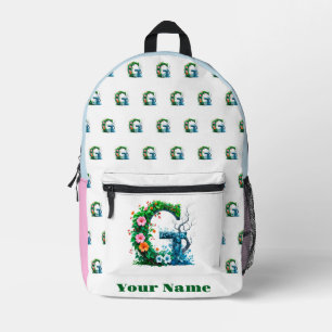 Mochila Impresa Letra G Personalizada