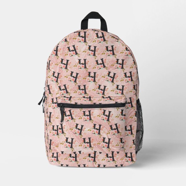 Mochila Impresa Letra H (Anverso)