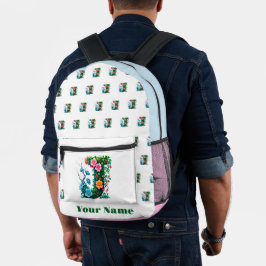 Mochila Impresa Letra J Personalizada