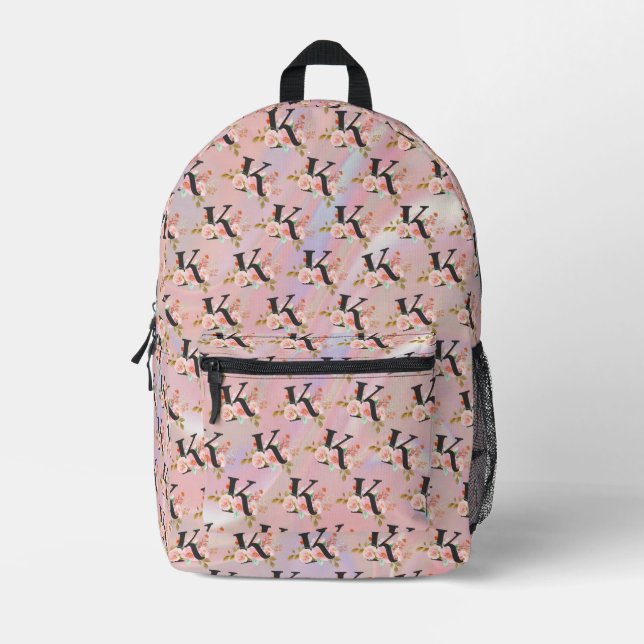 Mochila Impresa Letra K (Anverso)